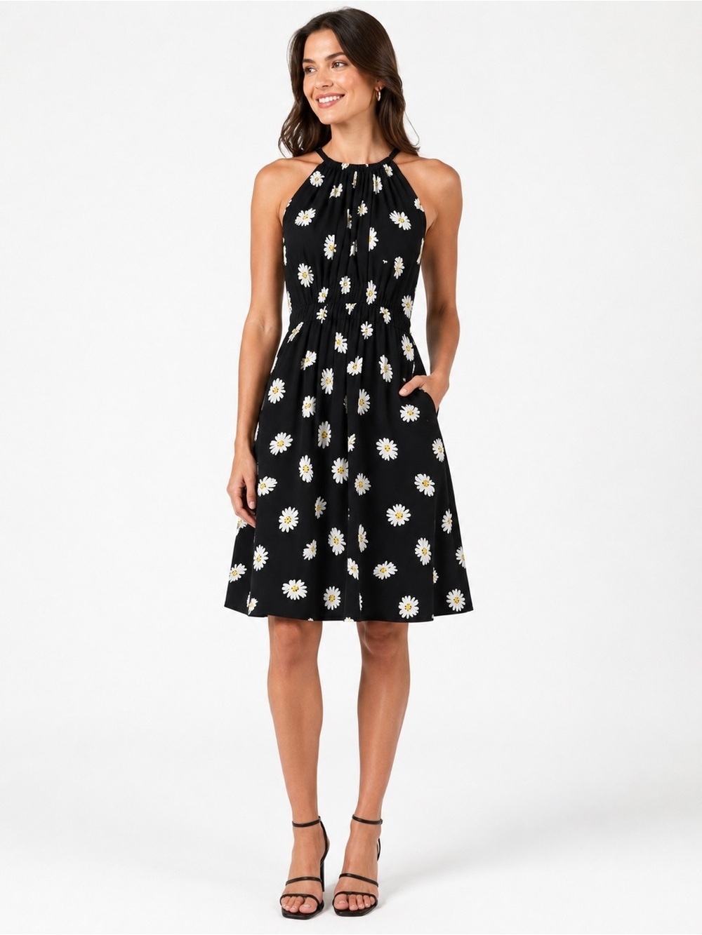 Kate Spade Daisy Dot Tie Back Halter Dress Size 8 Never Worn